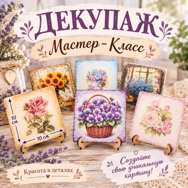 Мастер - Класс Декупаж Панно 